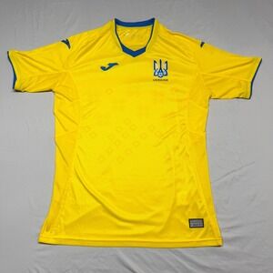 ⚽‎ Joma Ukraine National Team Soccer Jersey Men's Medium Yellow Blue